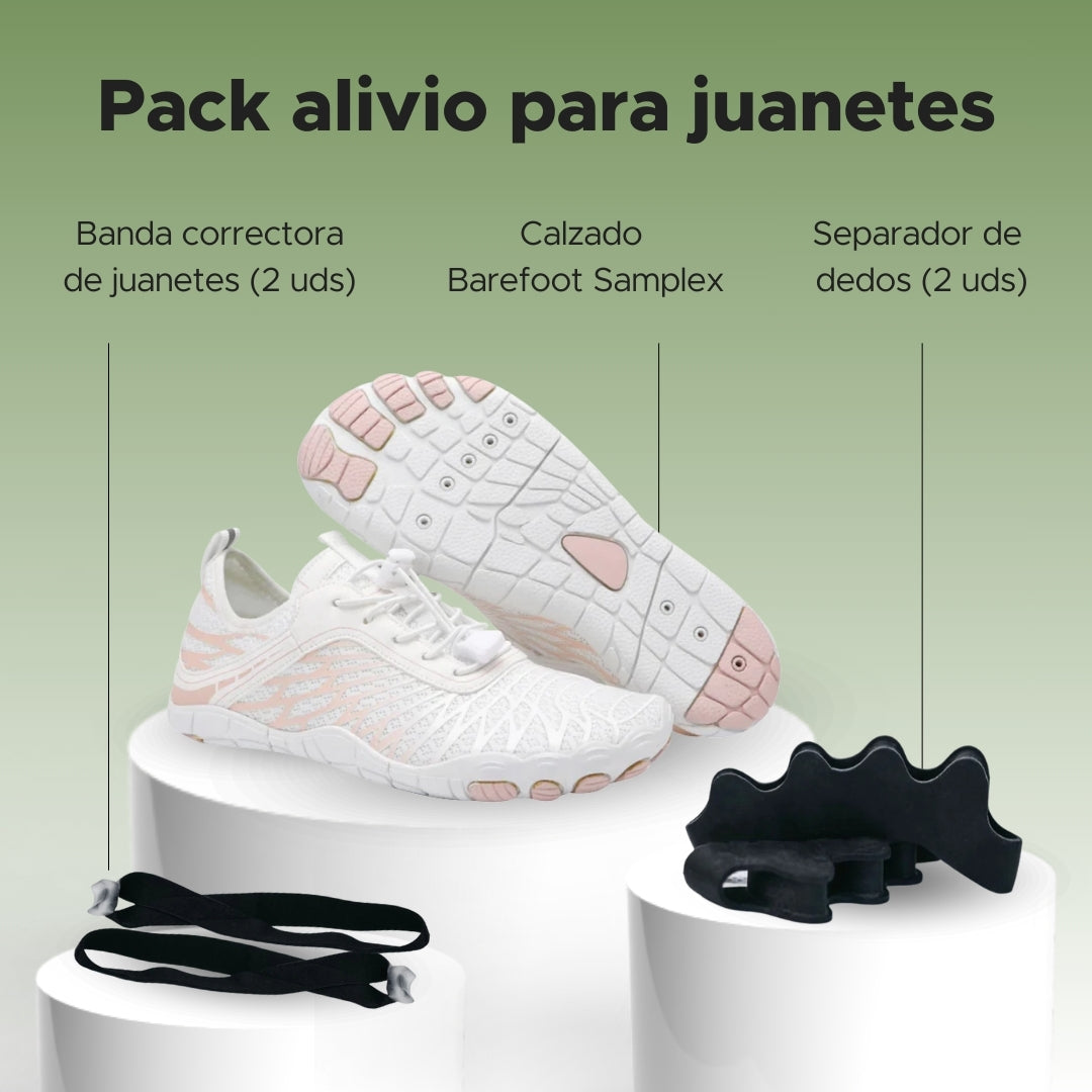 Pack alivio para juanetes: Barefoot Samplex + Separadores + Banda Correctora
